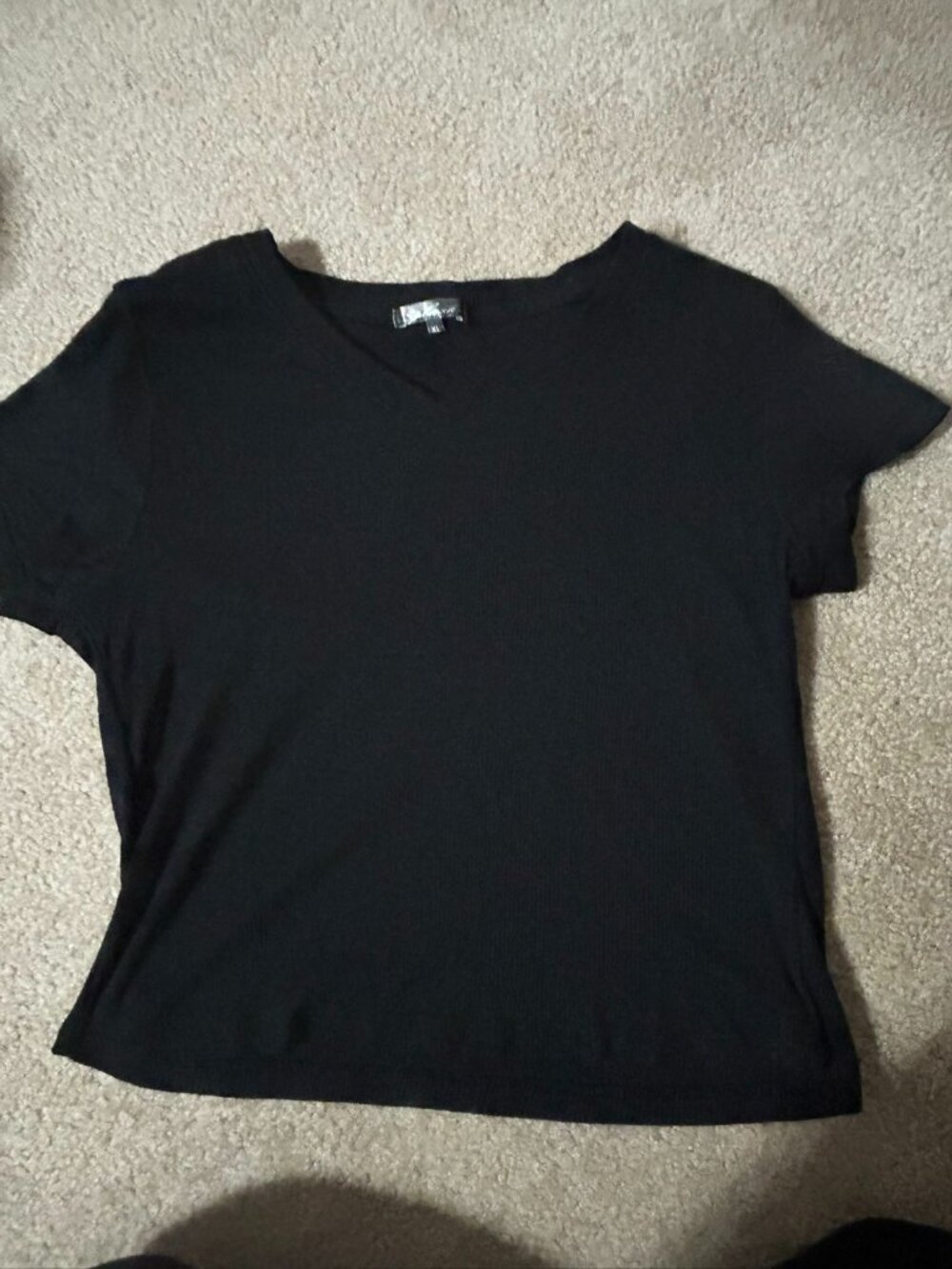 Women's Splash XL Black T-Shirt